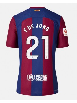 Moški Nogometna dresi replika Barcelona Frenkie de Jong #21 Domači 2023-24 Kratek rokav